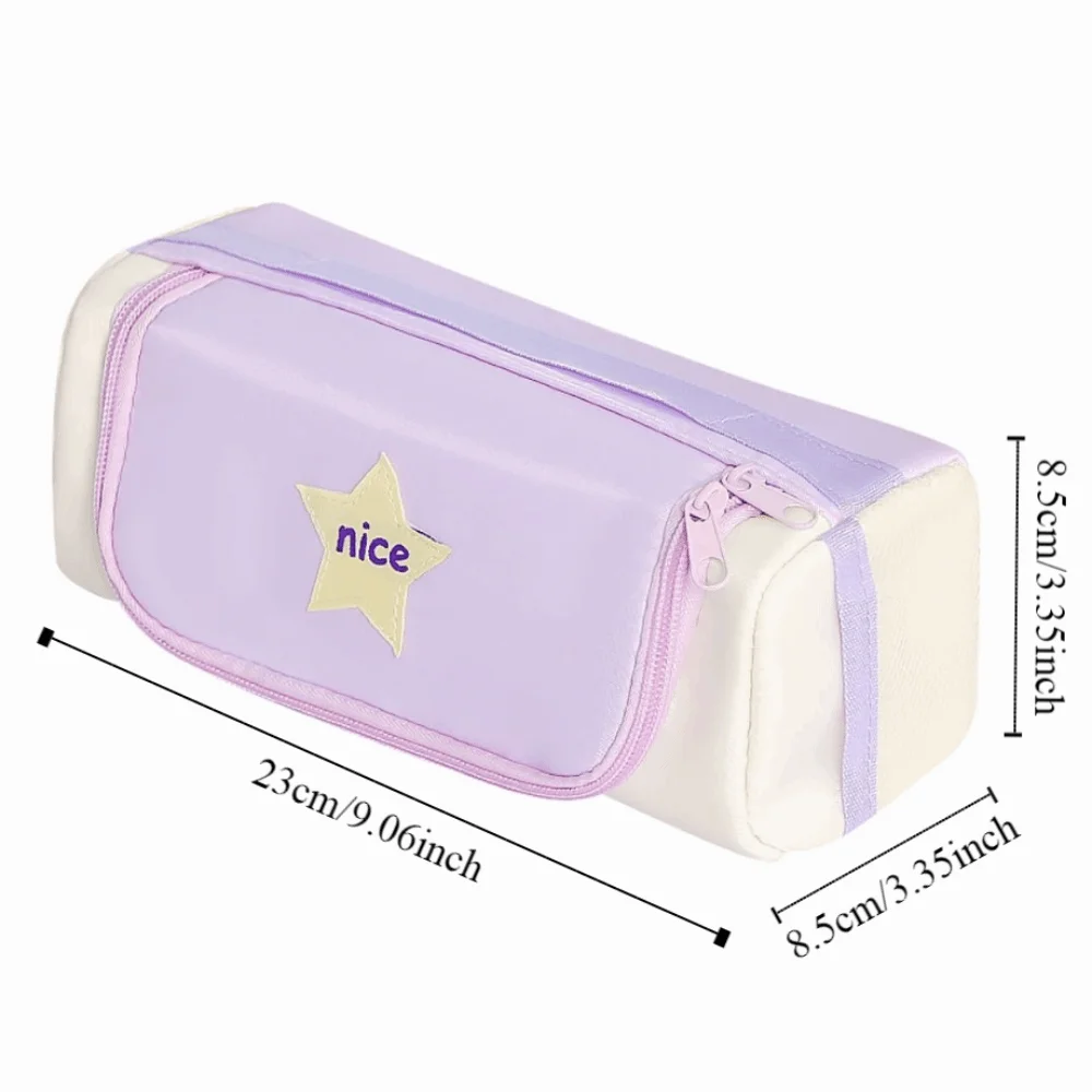 Makeup Bag Cartoon Star Pencil Case Large Capacity Cosmetics Storage Korean Pencil Bag Handheld 5 Multi Layers