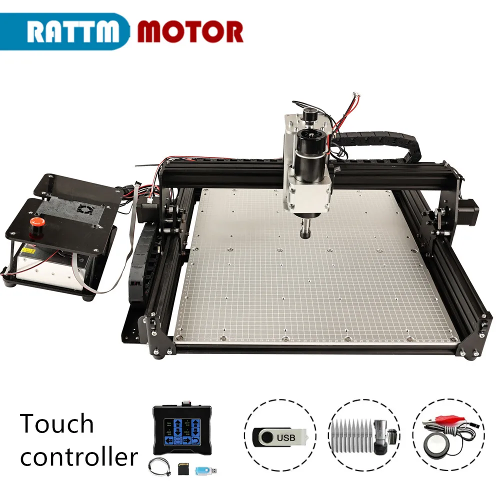 

MDF Or Aluminum Table 3 Axis DIY 500W CNC 4540 Router Milling Engraving Machine Support Laser With Off-line Controller