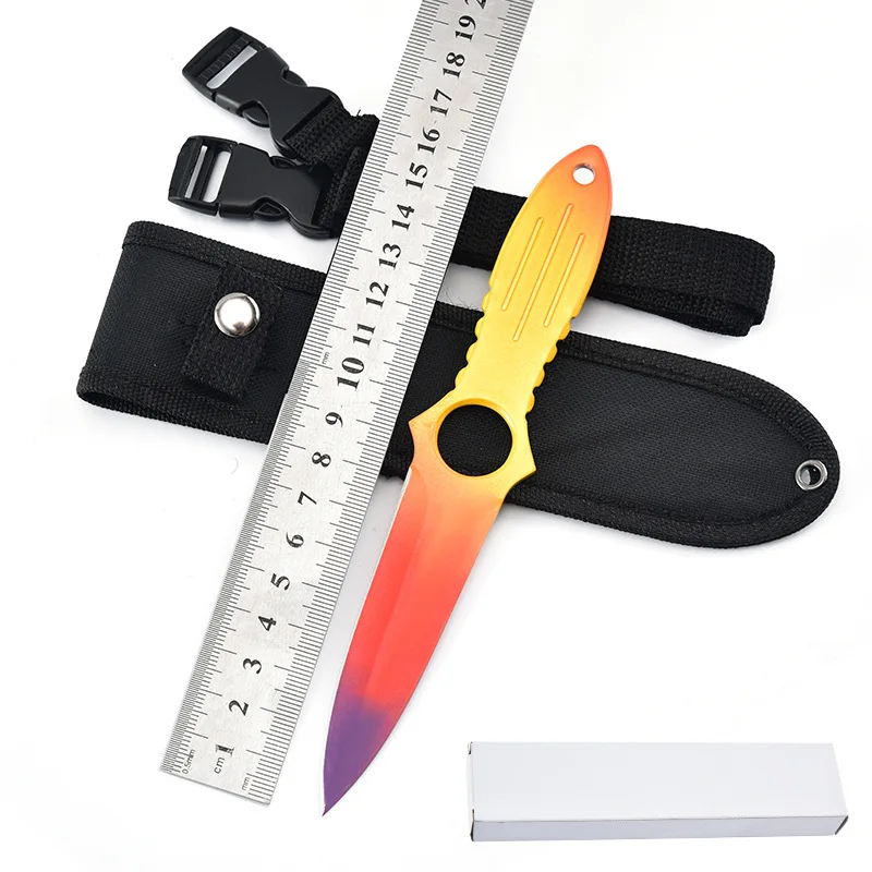 

Steel Fixed Blade Hunting Knife for Men CSGO Game Military Tactical Knives Outdoors Camping Knife for Hunting and Fishing