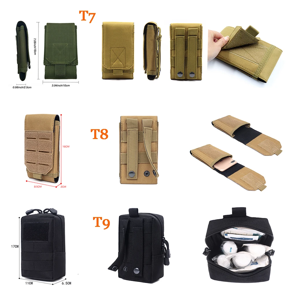 Tactical Bag Molle Outdoor Waist Bag Men Mobile Phone Pouch Camping Hunting Accessories Belt Fanny Pack Utility Sports EDC Pack