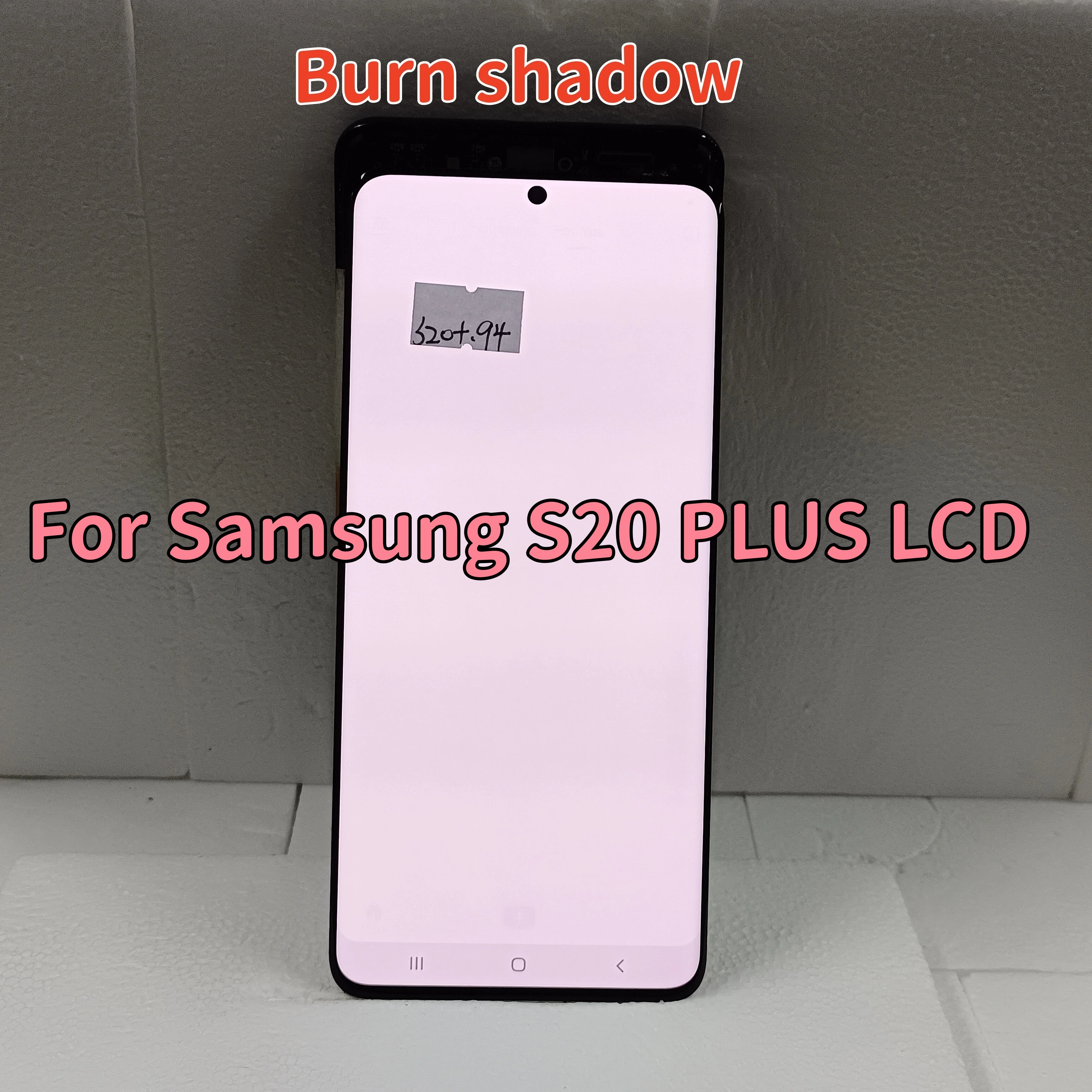 

100% Test S20 Plus Amoled Lcd For Samsung Galaxy S20 Plus Lcd With Frame S20+ G986b Sm-g985f/ds Display Touch Screen With Defect