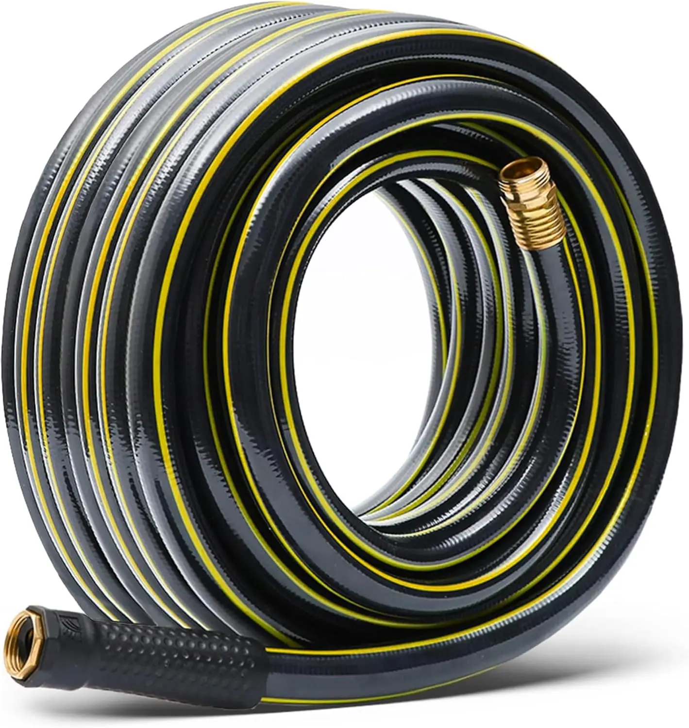 

Solution4Patio Long Black Garden Hose 5/8 in. x 50 ft. -Kink Free, No Leaking, Male/Female Fittings -Heavy Duty Durable