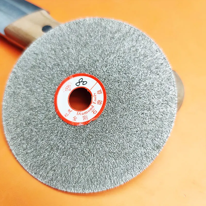 240/1000/3000# Grit Diamond Coated Grinding Disc 100-200mm Flat Lapidary Wheel for Kitchen Knife & Woodworking Tool Sharpening