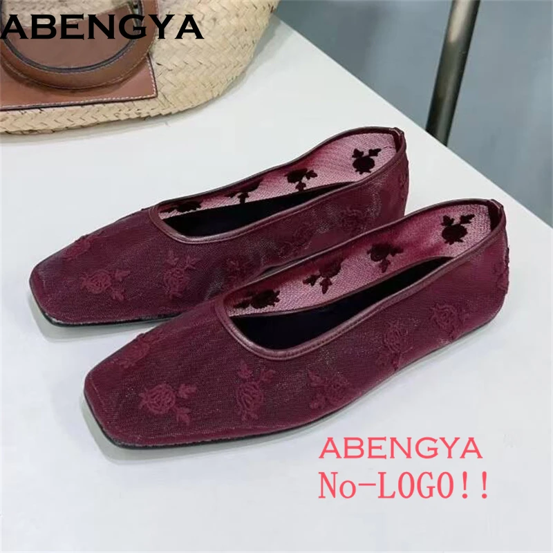 

Летние сетчатые дышащие балетки, женская обувь Мэри Джейн, женские сандалии, модная обувь на мягкой подошве, женские лоферы