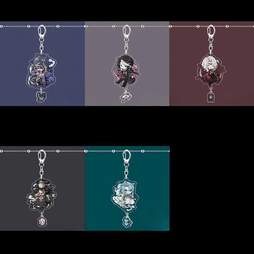 Trend Identity V Anime KeyChain Joseph Desaulniers Grace Margaretha Zelle Aesop Carl Embalmer Figure Punk Keyring Pendant Gifts