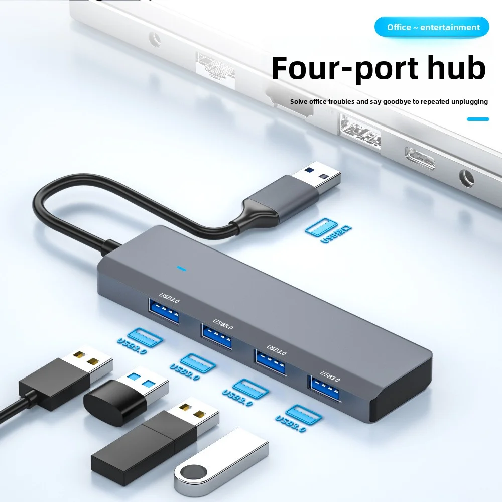 High-speed USB 3,0 Hub Multi USB Splitter 4-port Mehrere Expander Adapter Computer Zubehör Für Laptop PC
