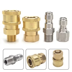 1Pcs Pressure Washer Connectors 1/4inch Male Fitting Connector Pressure Washer Coupling Quick Release Adapter Garden Water Kit