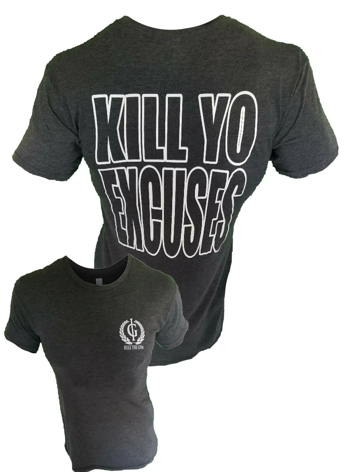 

Iron Gods Kill Yo Excuses Long Body T-Shirt Workout Apparel Strong Gym Gear