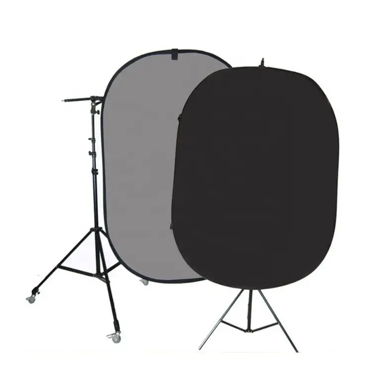 Wrinkle-Free Portable Black and White Photo Editing Solid Background Photography Props for Photo Images