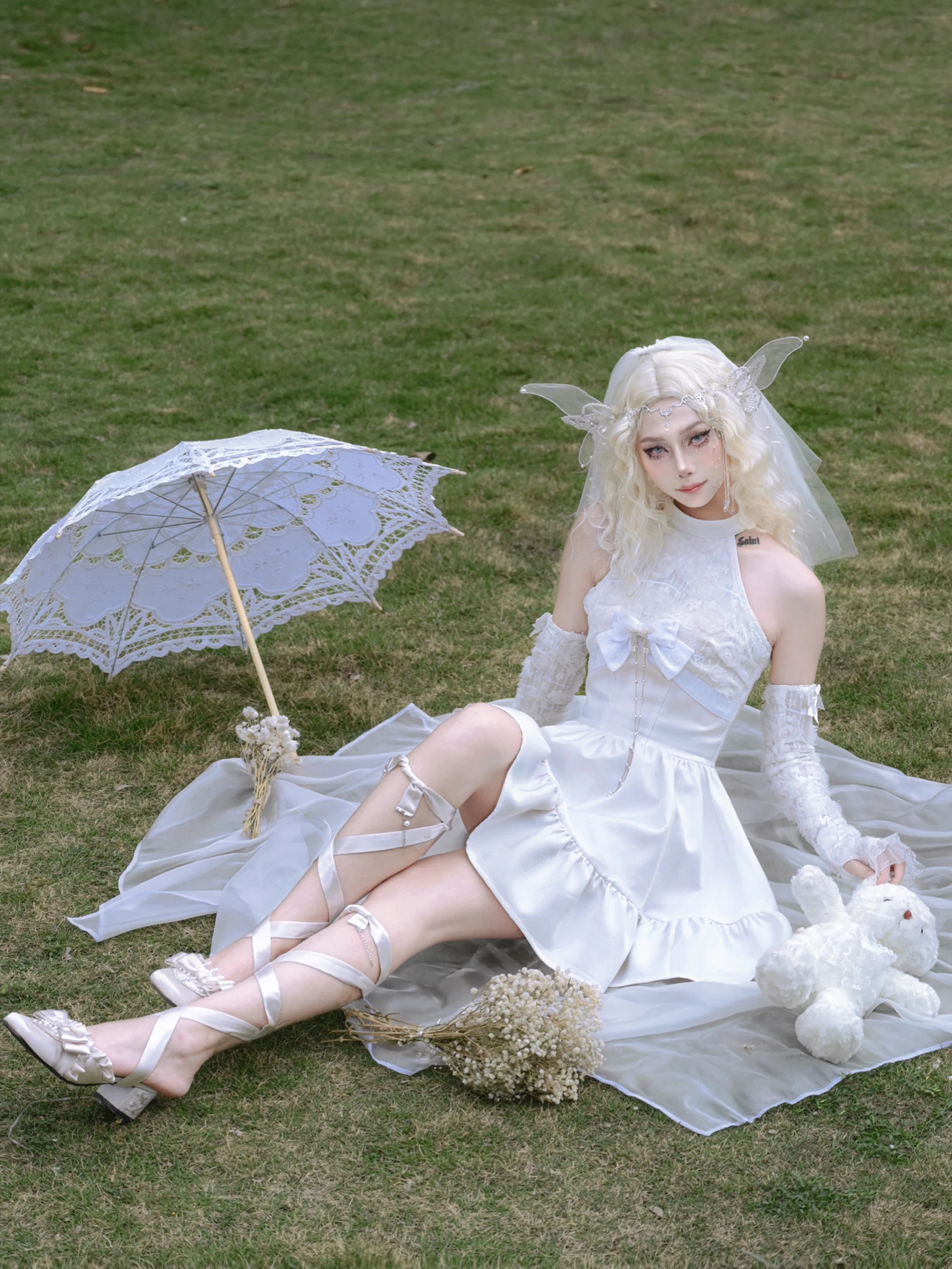 فستان توتو بتصميم ذو اهتمام خاص على طراز لوليتا عالي الخصر من التول للنساء #3