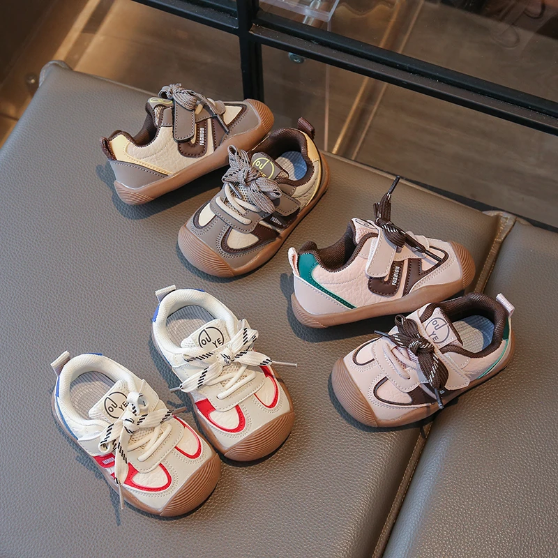 

Children's Casual Sneakers 0-5 Years Old Breathable Boys Girls Walking Shoes Four Seasons Soft Non-slip Kids De Training Shoes