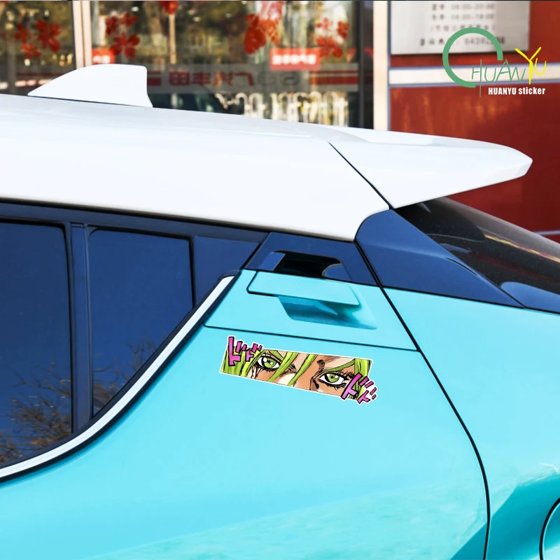 JDM JOJO Eyes Peering Car Stickers Anime Auto Body Window Glass Creative Decals DIY Bumper Decoration Accesorios Para Vehículos