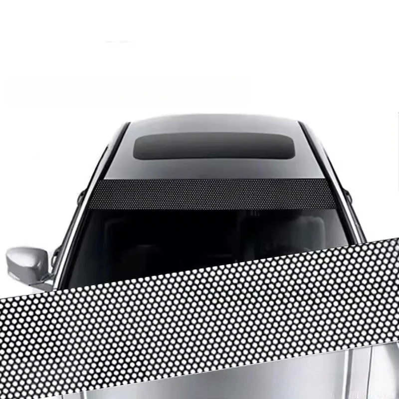 

3D Transparent Car Windshield Sticker, Front and Rear Decorative Sunshade Sticker, Front Car Sticker