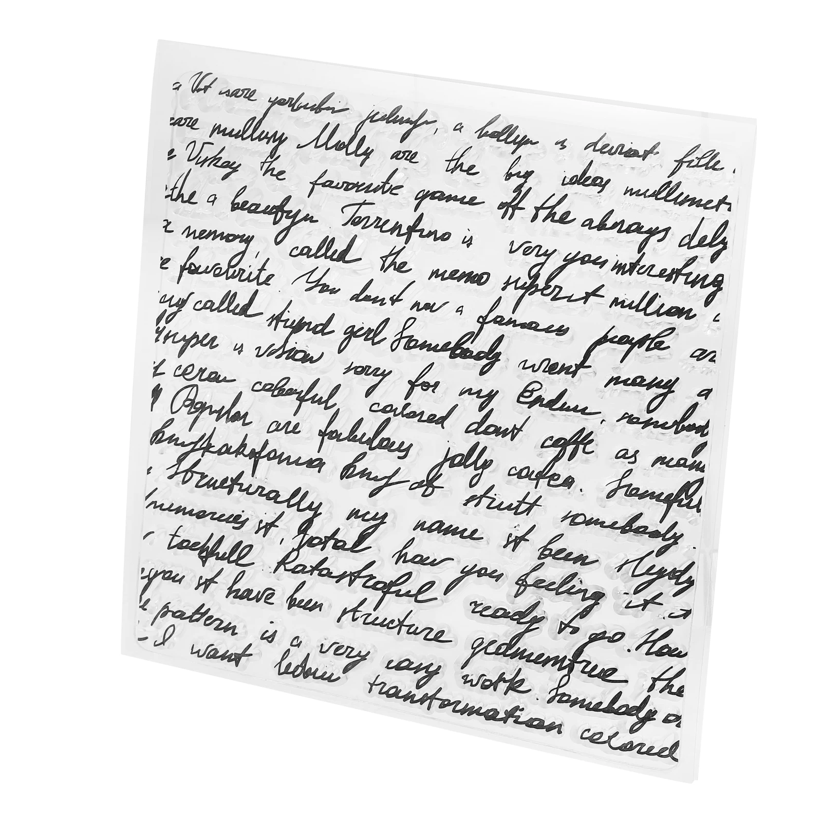 

Clear Silicone for Transparent Seal Stamp Scrapbooking Craft DIY Transparent Seal H made Gifts Reusable Art Project Supplies