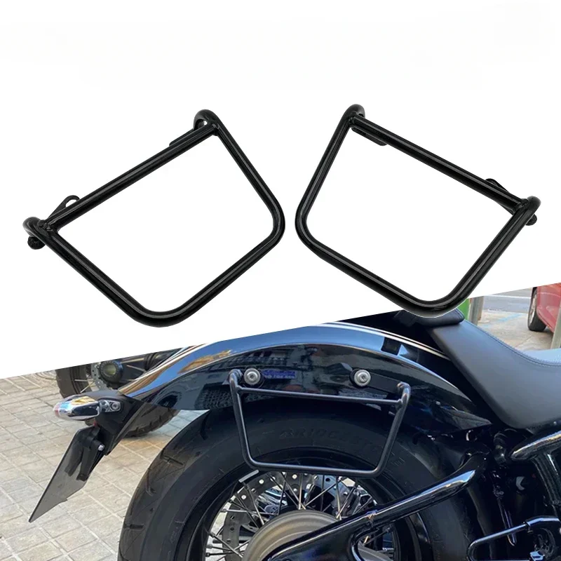 

Задняя сумка для багажа мотоцикла, опора для BMW R18 R18B 2020 2021 2022, аксессуары, модная боковая рамка для сумок, черная