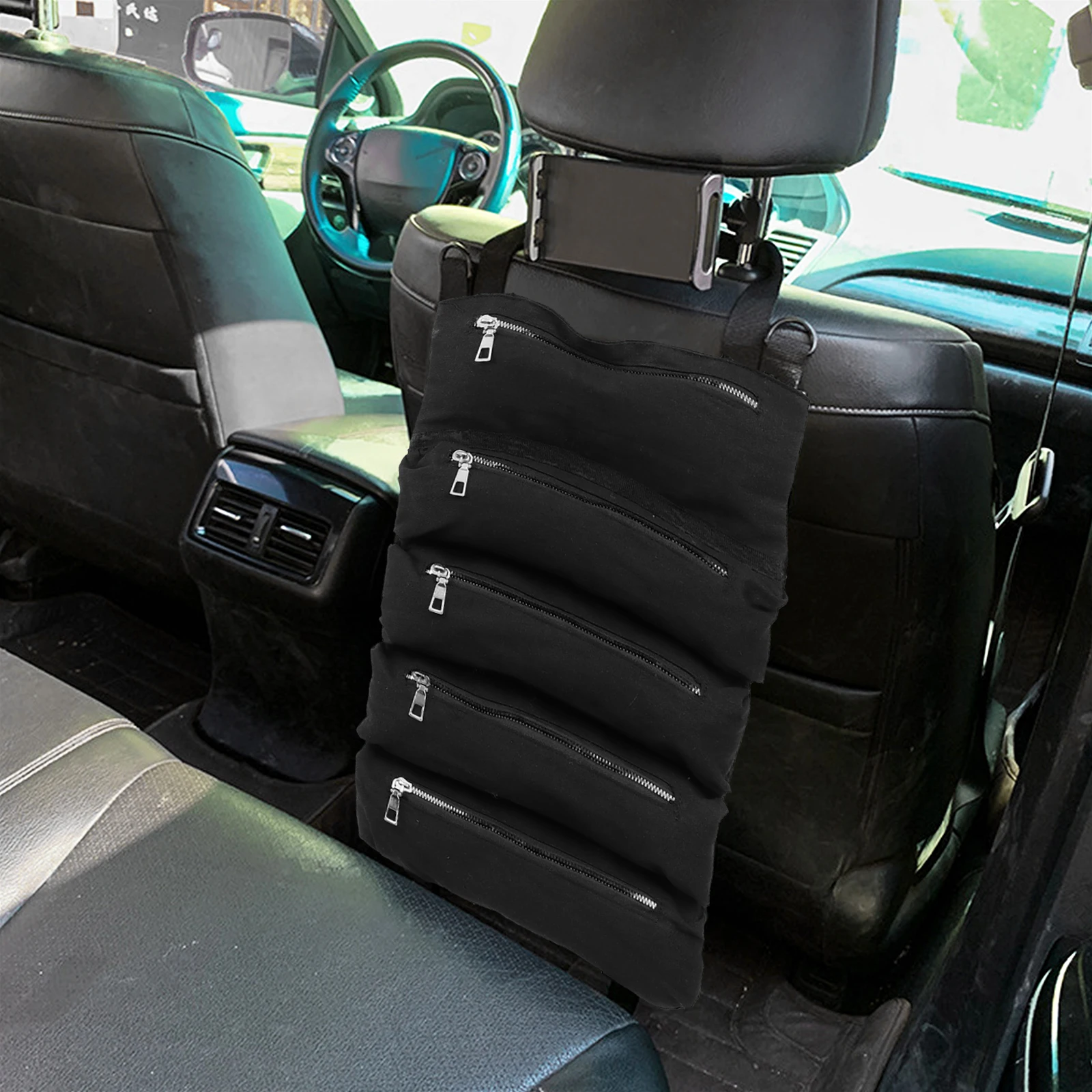 

1Pcs Car Seat Hanging Organizer Large Capacity Multi-Pocket Storage Interior Organizer Easy Install for