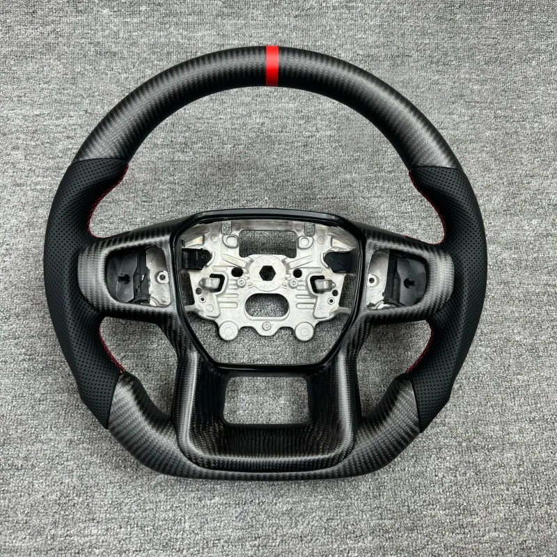 Suitable For Ford Raptor Ranger Matte Carbon Fiber Steering Wheel With Customizable Premium Appearance New Made In China
