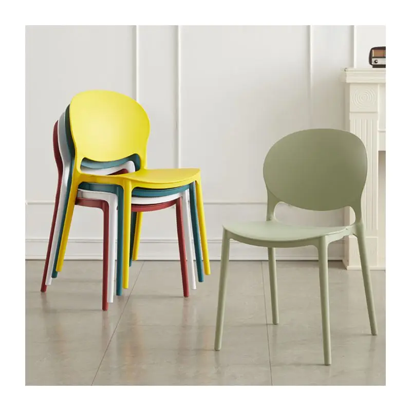 

Luxury Home Furniture Color Optional Stackable Restaurant Plastic Dining Chair