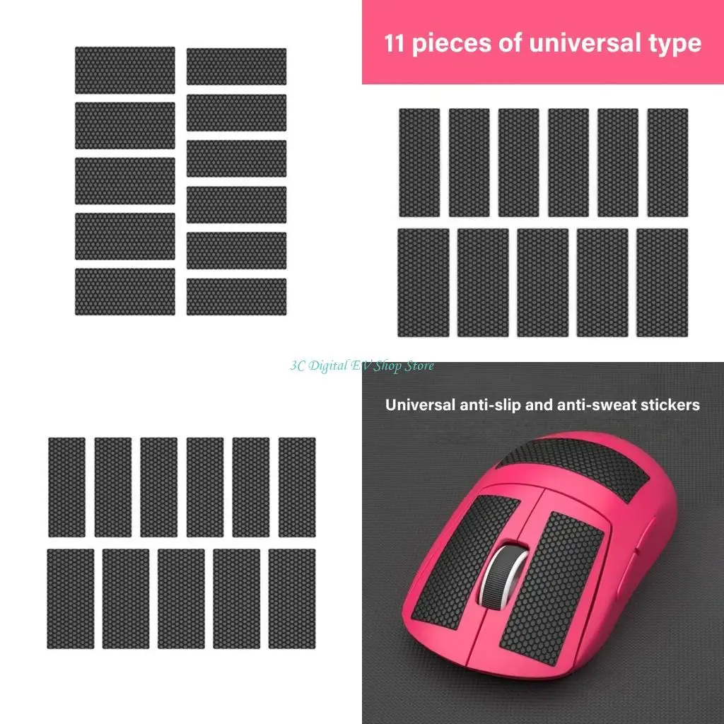 E74D Universal NonSlip Grip Pad for Mouse Keyboards Controller Sweatproof AntiSkid
