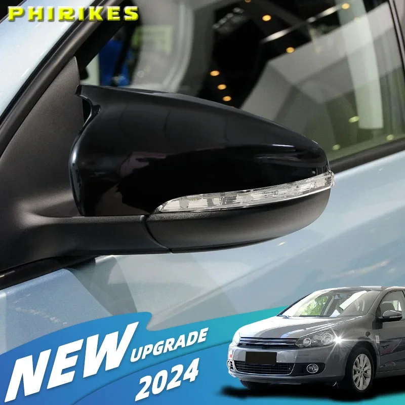 

1 Pair Car carbon fiber rear mirror cover For Volkswage For Volkswagen Golf 6 MK6 GTI GTD 2009-2013