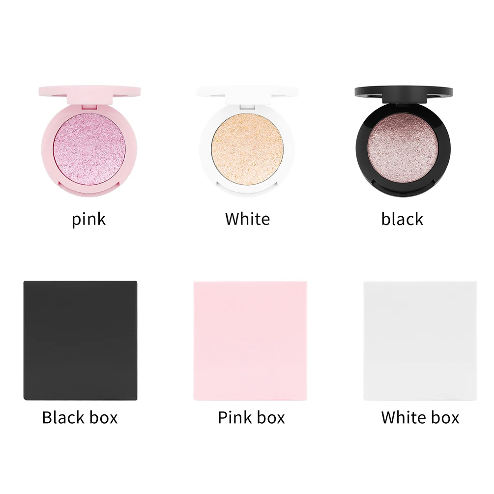 5-color Private Label Highlighter Custom Logo Mashed Potato Single-Pan Light-Reactive Polarized Color-Shifting Highlight Makeup