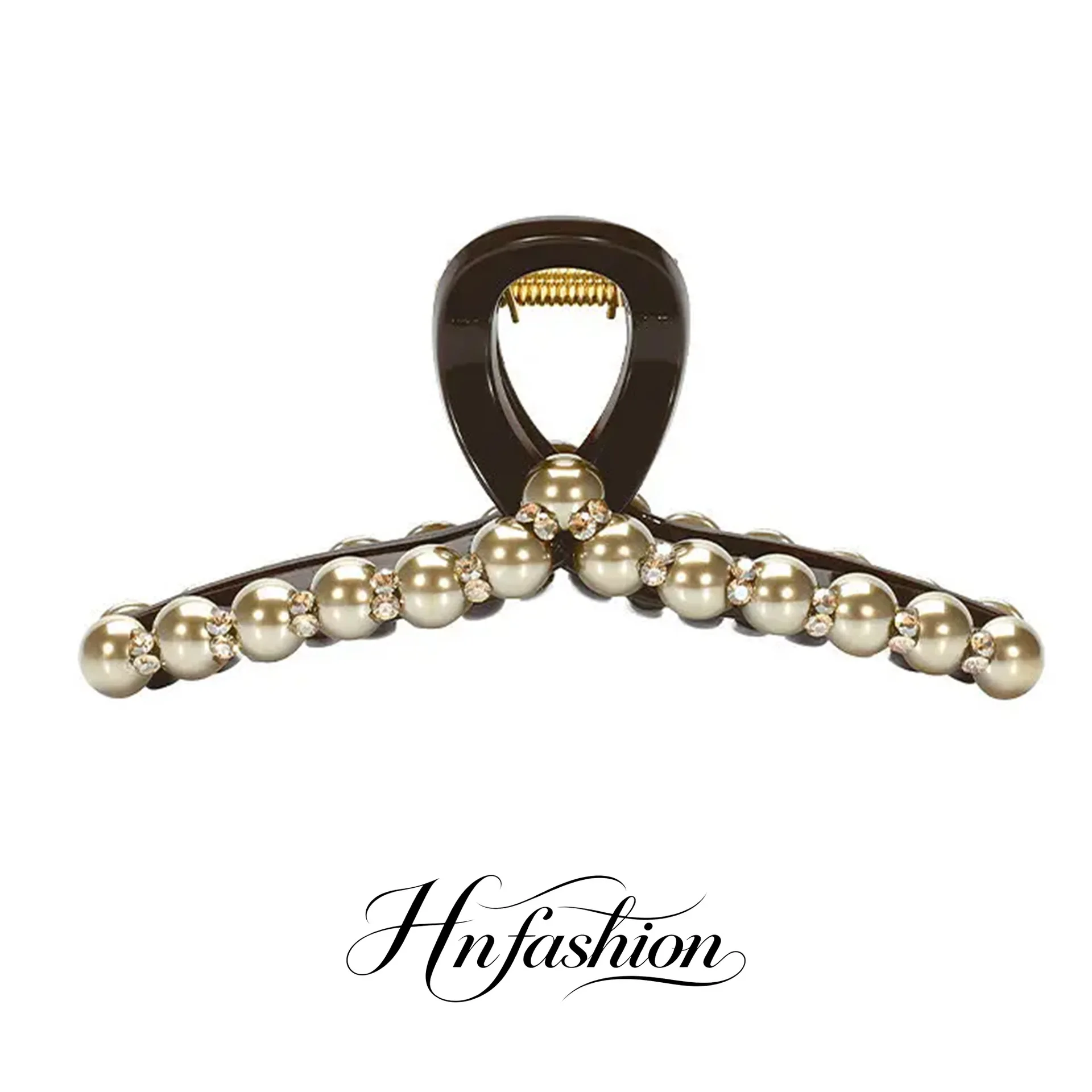 Chic Pearl Rhinestone Hair Claw Clips For Women Large Medium Small Sizes Strong Hold Hanfu Daily Party Wedding Hair Accessories