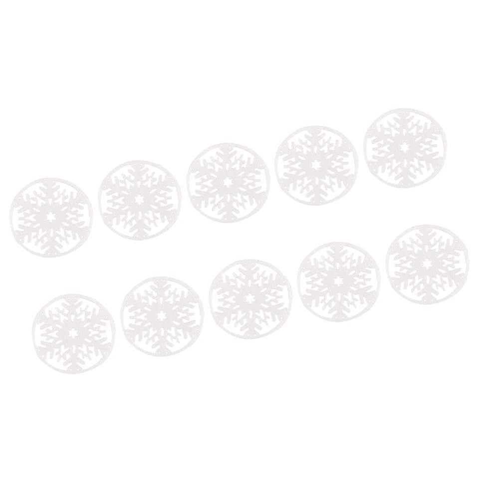

20 Pcs Christmas Snowflake Cup Coasters Reusable White Tableware Mat Plate Pad Bowl Fashion Home Decoration Gift