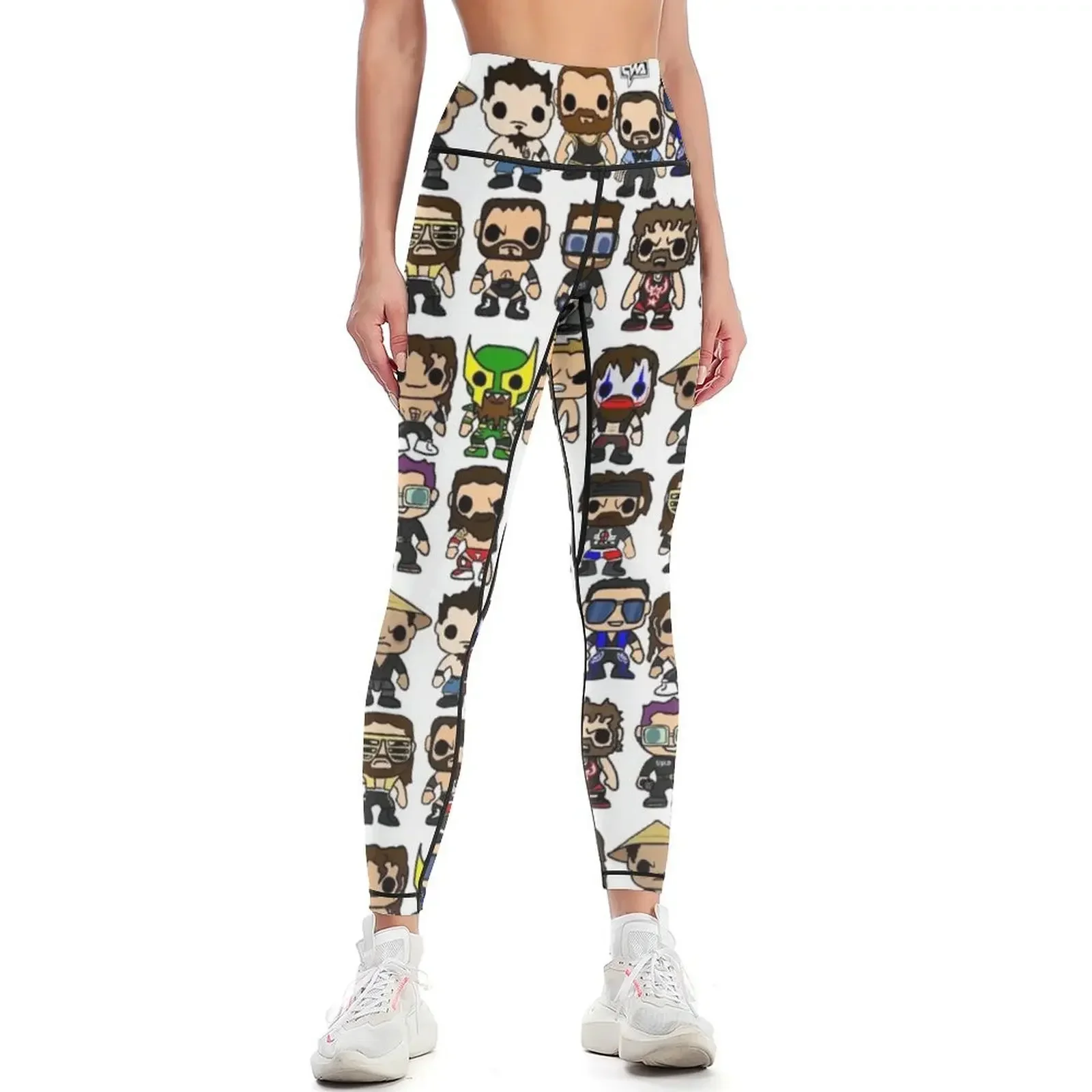 

QWA Vinyl Pop-fighters Leggings workout clothes for harem pants gym pants Fitness's gym clothes Womens Leggings