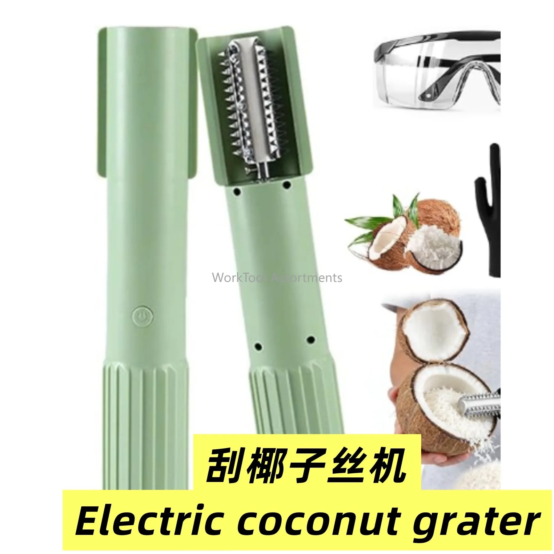 2026new model coconut hair removal machine, household handheld charging fully automatic stainless steel blade fish scale scraper