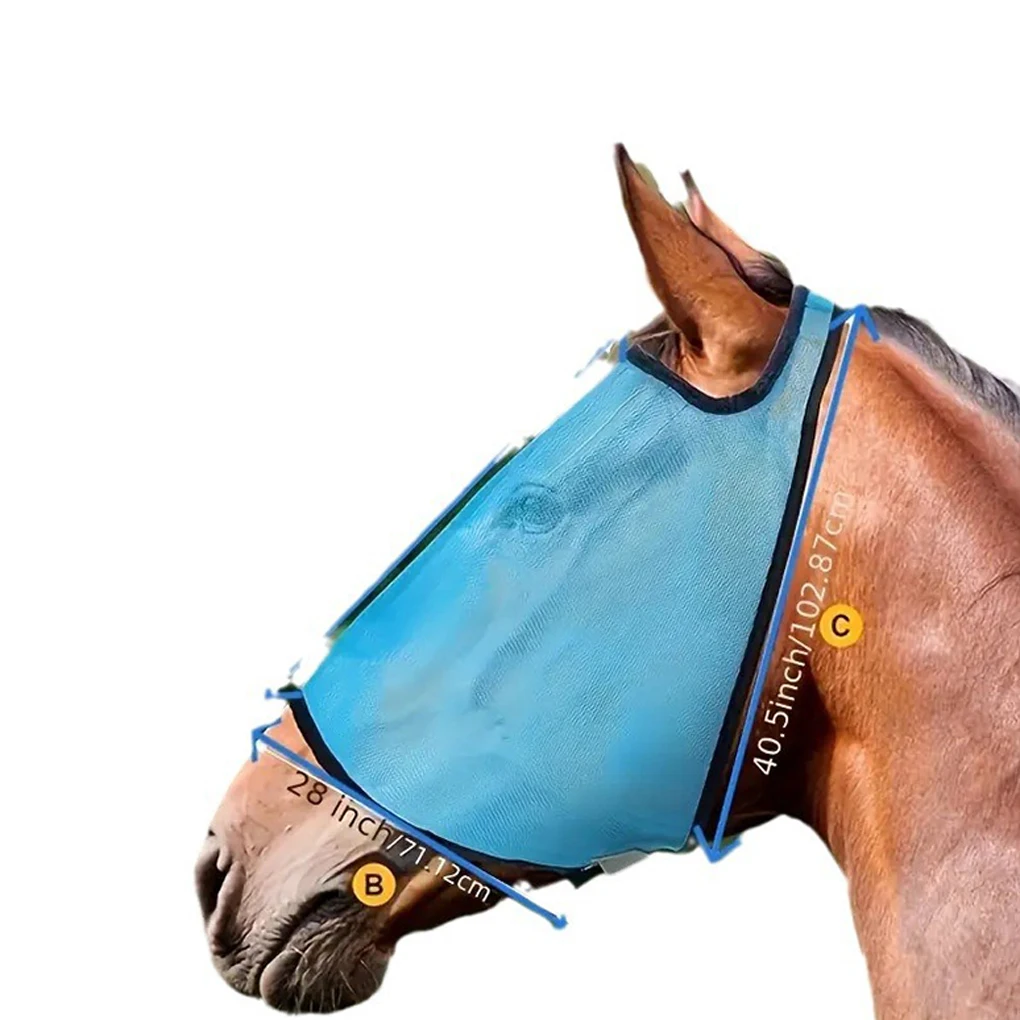 Polyester Protective Horse Mask With Leopard Pattern For Comprehensive Facial Care Made Of Materials type+2