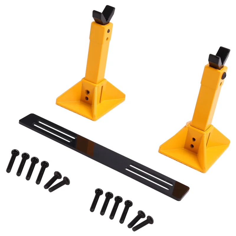 

A04F-Simulation Metal Height Adjustable Jack RC Car Holder Stand Decoration For 1/8 1/10 RC Crawler Axial SCX10 TRX4 D90