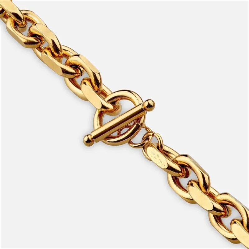 8mm O-Chain Necklace 316L Stainless Steel Jewelry For Men Biker Gold Plated Polishing NecklaceFashion Necklace