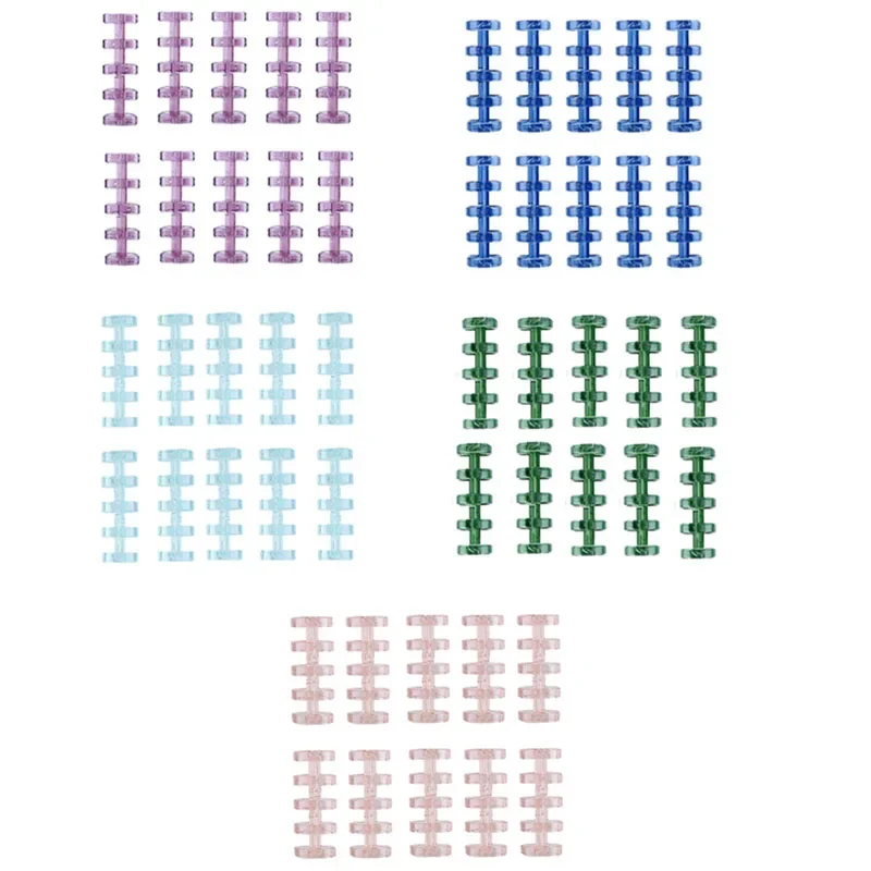 10/50Pcs Snap Split Binder Rings for Stationery