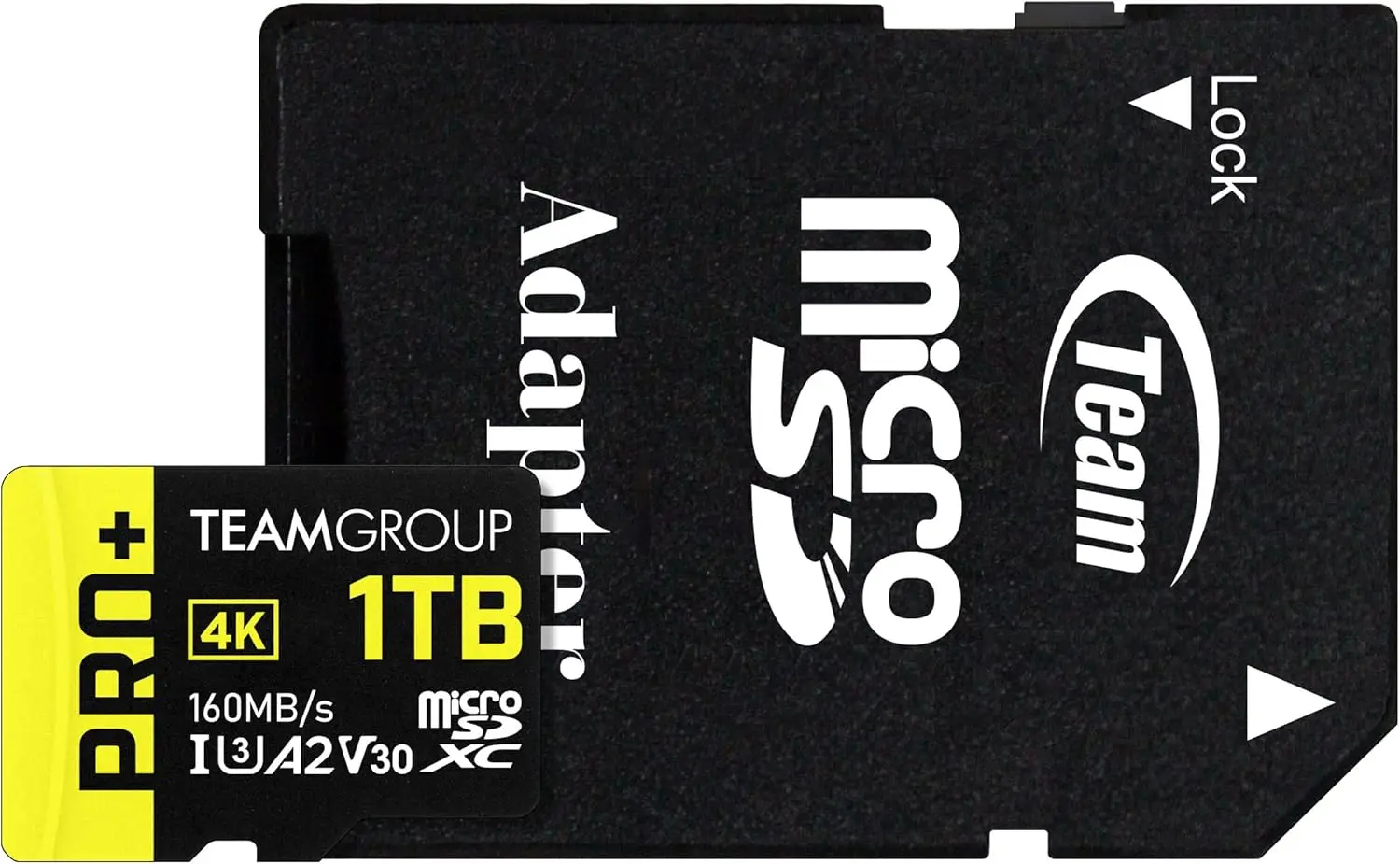 1TB Micro SDXC UHS-I U3 A2 V30 Card, R/W up to 160/110 MB/s for Gaming Devices, Tablets, Smartphones, 4K Shooting with Adapter
