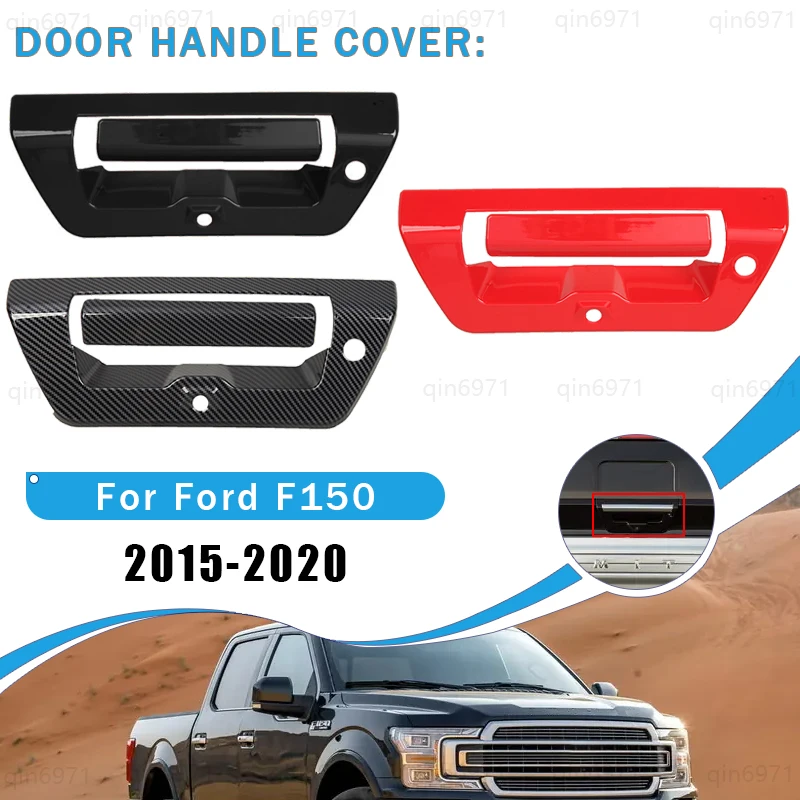 

Car Tailgate Rear Door Grab Handle Decoration Trim Cover for Ford F150 F-150 2015 2016 2017 2018 2019 2020 Exterior Accessories