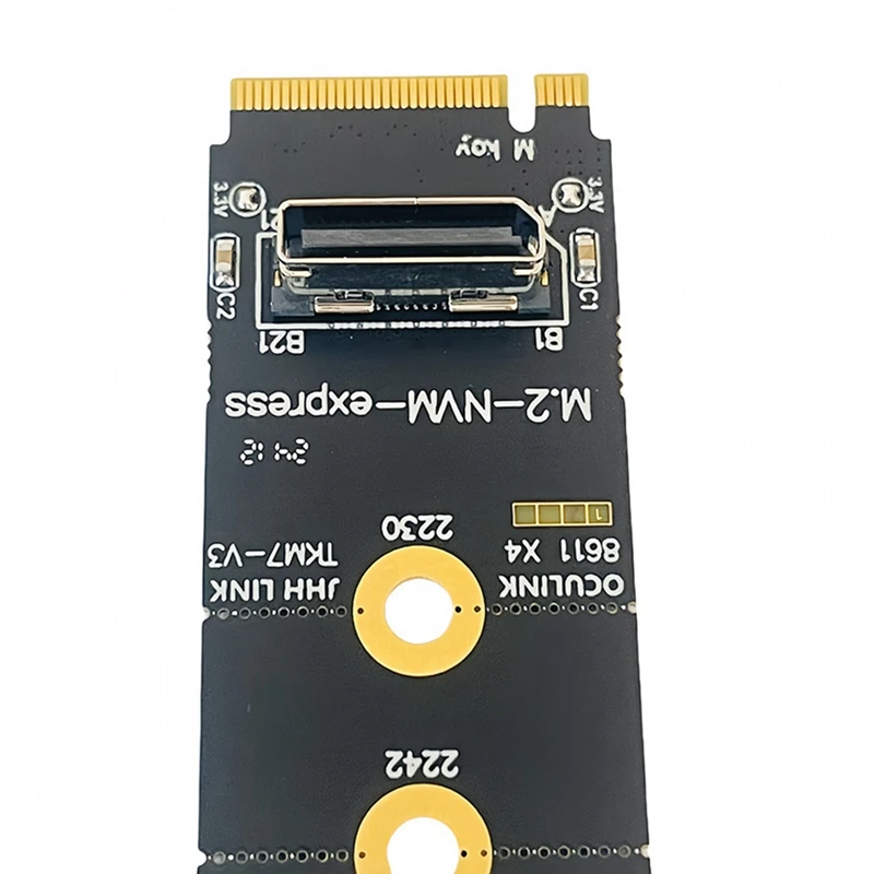 Für m.2 nvme zu oculink weiblich SFF-8612 adapter pci-e x4 adapter karte unterstützung DOCK-OC4 für 2,5 zoll nvme u.2 (sff 8639) ssd