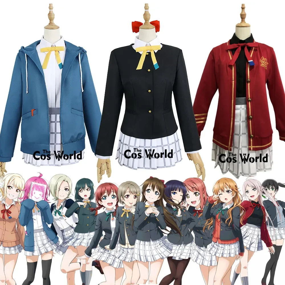 

Love Live Nijigasaki All Characters Uehara Ayumu Nakasu Kasumi Winter School Uniform Outfits Anime Customize Cosplay Costumes