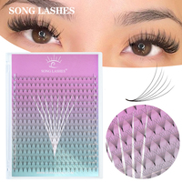 SONG LASHES Premade Fasn Pointy Base  8D 10D Eyelash Extension 0.7 0.1 Thickness Volume Fans