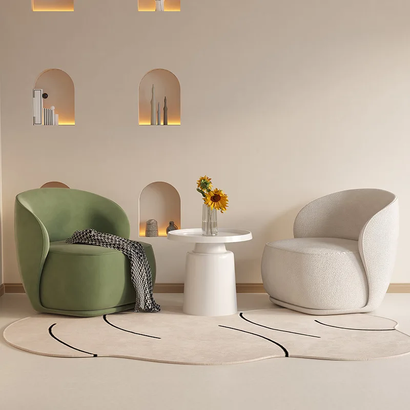 Internet celebrity single sofa sitting area reception negotiation  and  combination designer sofa  leisure single