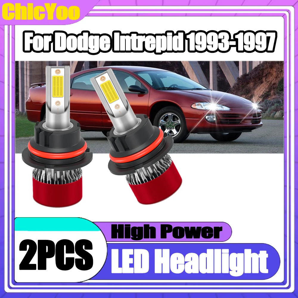 

2 шт. автомобильные светодиодные фары Canbus без ошибок, 150 Вт, высокая мощность, 30000 лм, автомобильные турбо-фары, 6000K, белый свет, 12В 24В, для Dodge Intrepid 1993-1997