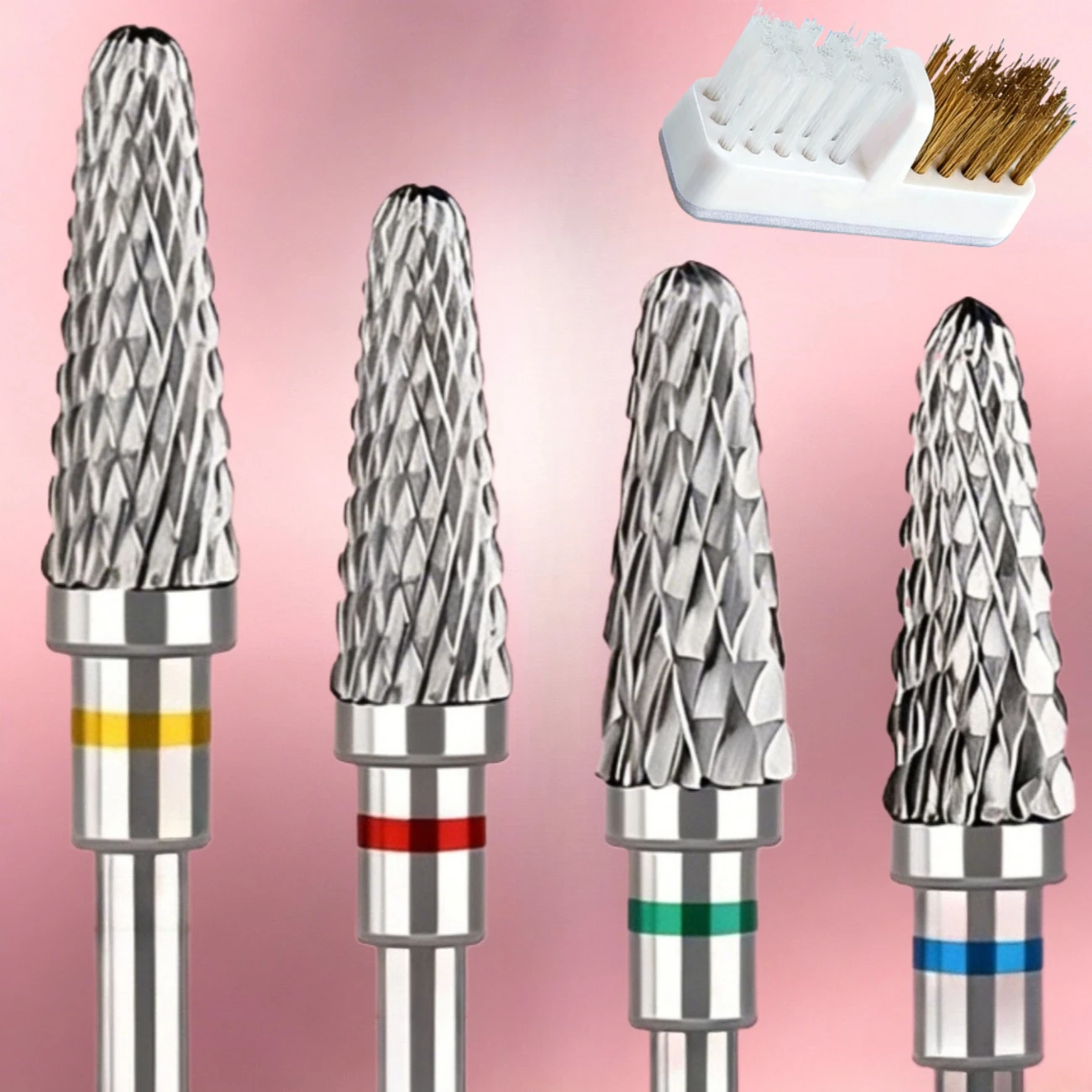 5pcs Nail Drill Set, for Nail Pedicure Cuticle Gel Polishing, Pedicure Grinding Nail Beauty Electric Polishing Machine Additions