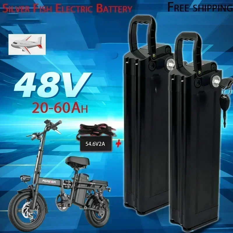 YE 2025 Bestselling Citycoco Electric Scooter Battery 48V for 250W~1500W Motorcycle/bicycle Waterproof Lithium Battery+2A Charge