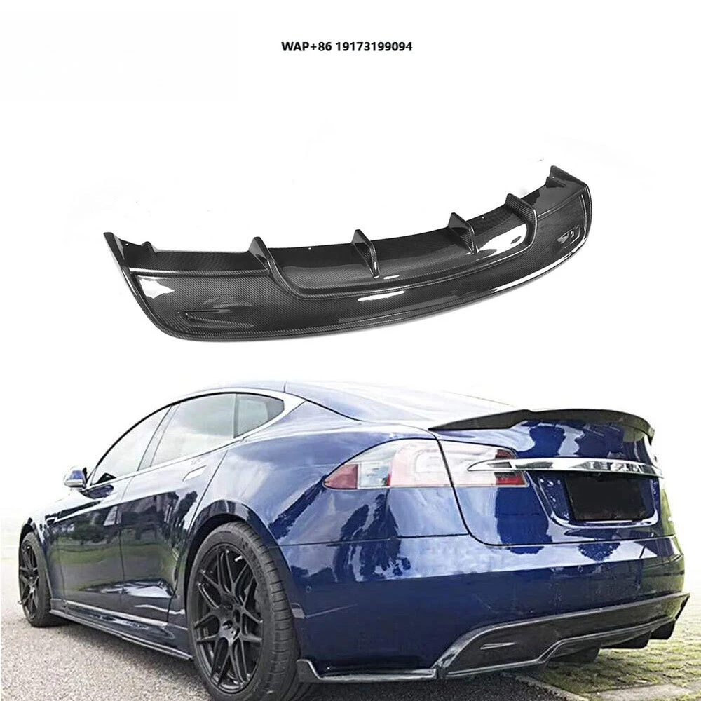 

Style Carbon Fiber Car Rear Lip for Model S 16-17