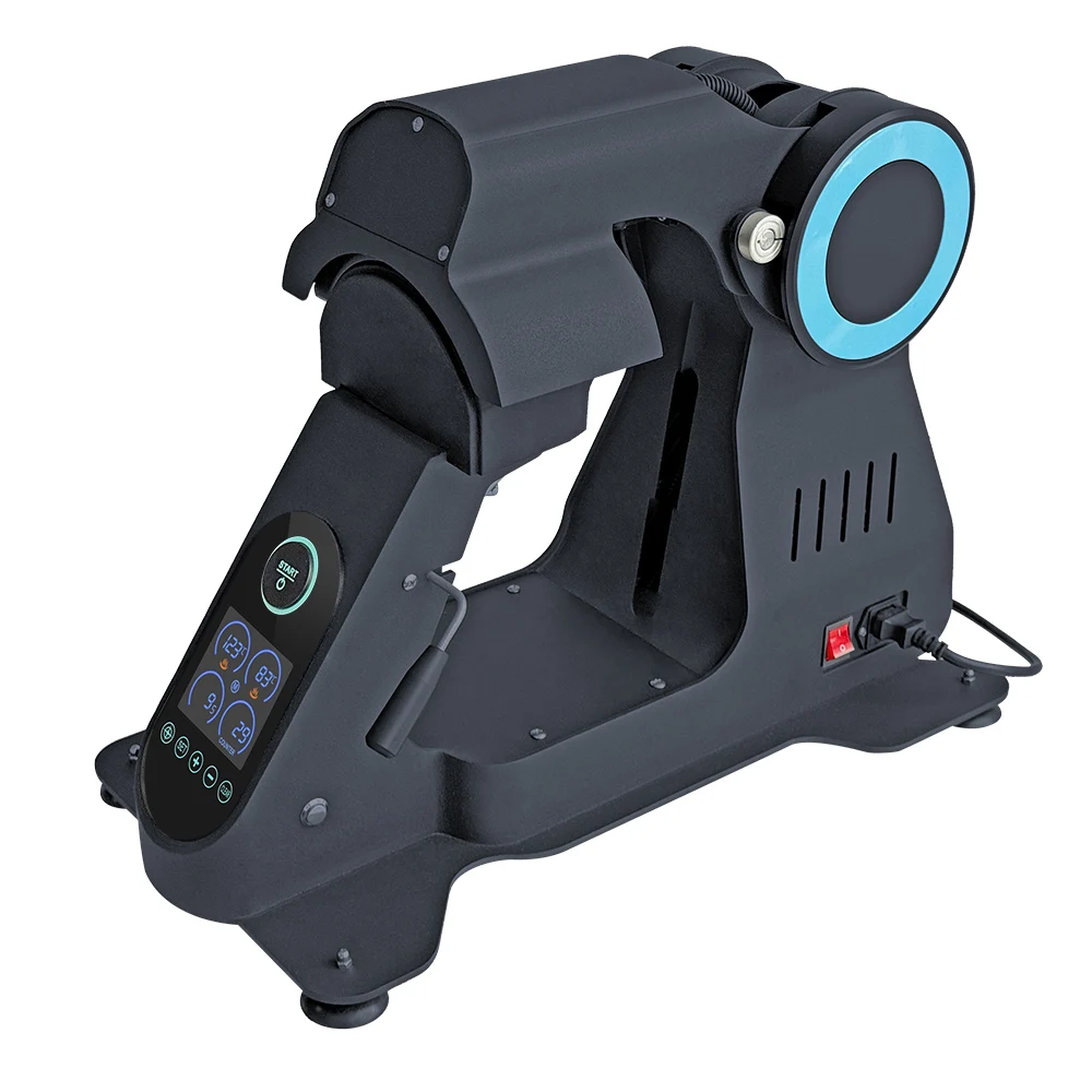 ماكينة ضغط حرارية أوتوماتيكية كهربائية مع لوحات تسخين مزدوجة لطباعة القبعة