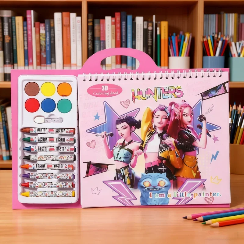 حار! Witch Hunt Squad - كتاب تلوين جرافيتي للأطفال على طراز K-Pop (مع أقلام تلوين) |   كتاب التلوين والرسم التعليمي