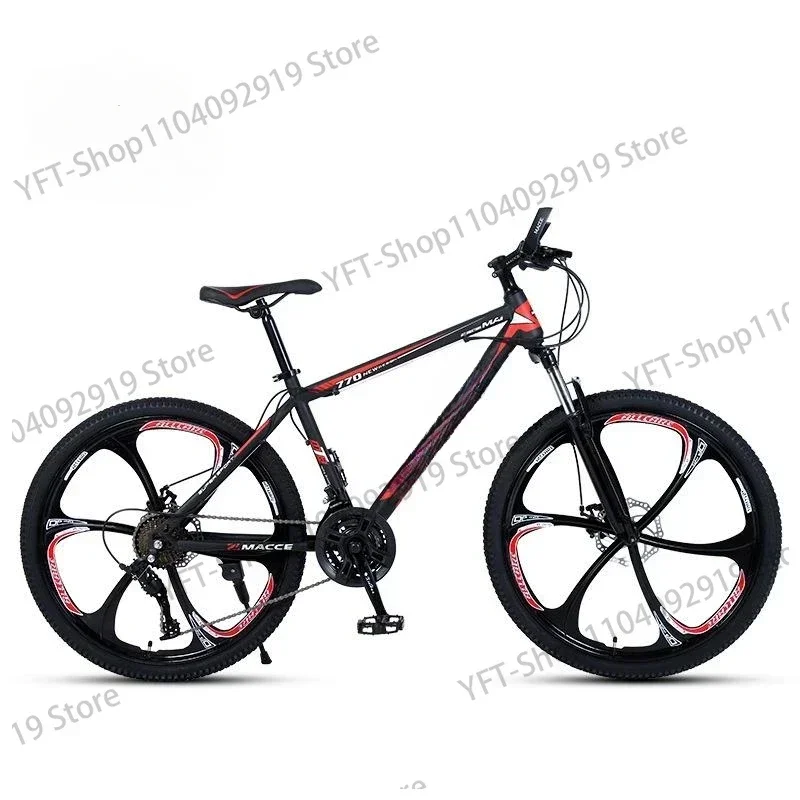 

24/26 Inch Adult Bicycle Off-road Road Bike Cycling City Variable Speed Shock-absorbing Bicycle 3/6/10 Knife Wheel Mountain Bike