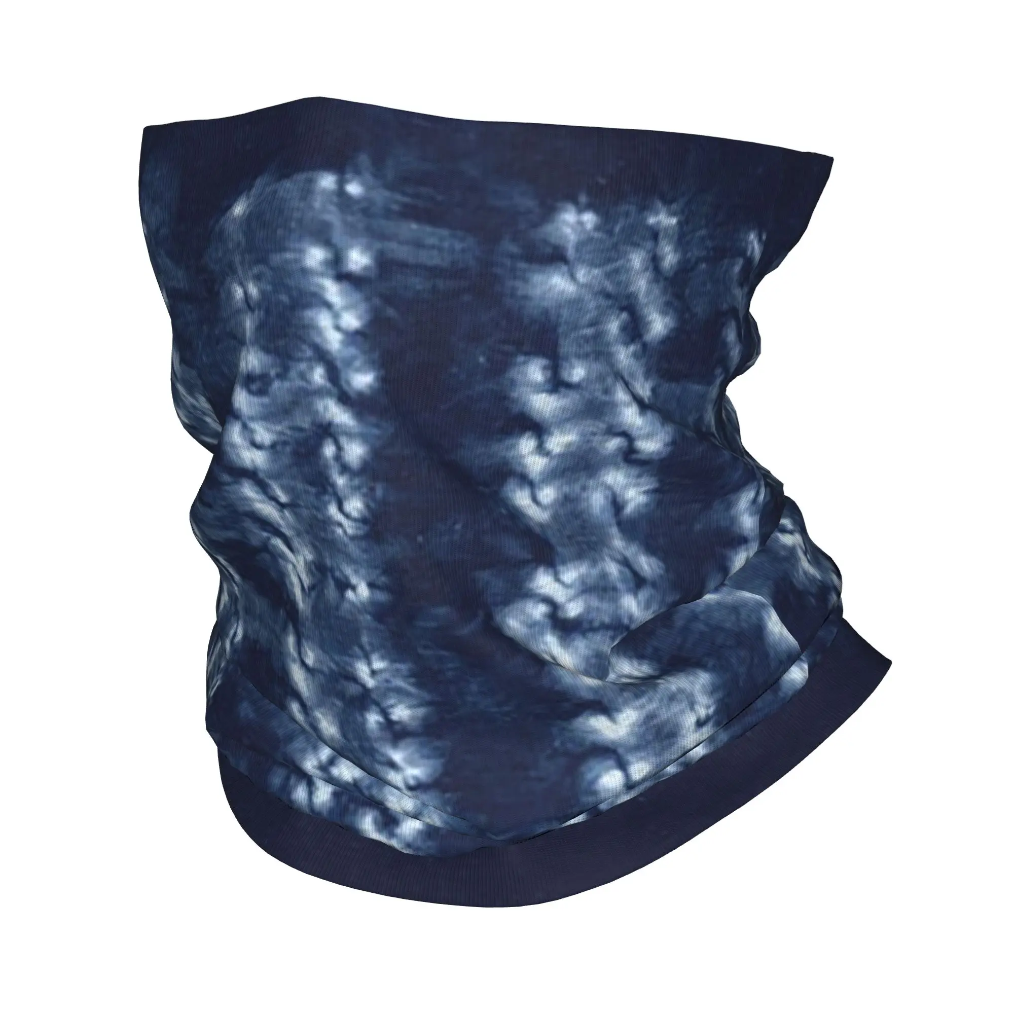 Textile Indigo Shibori Dyed Traditional Japanese Tie Dye Bandana Neck Cover Printed Wrap Scarf Headwear Outdoor Sports For Adult
