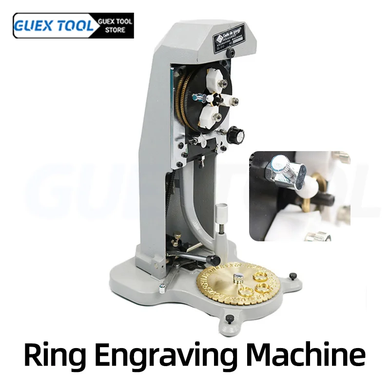 Inside Ring Engraver Stamper Gold Silver Jewelry Making Engraving Machine Two Faces Standard Letter Block Dial Plotter