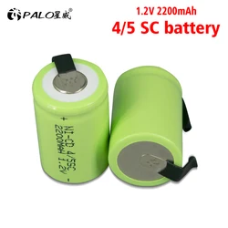 PALO 1.2V 2200mah 4/5SC NI-CD bateria 4/5 Sub C akumulator do wkrętaka elektryczna wiertarka ręczna narzędzie latarka