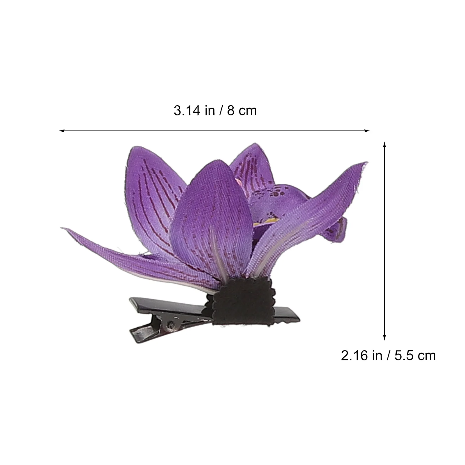 

Simulated Orchid Flower Hair Clips for Women Wedding Party Bridesmaid Hawaiian Style Decorative Hairpin Accessory Daily Wear